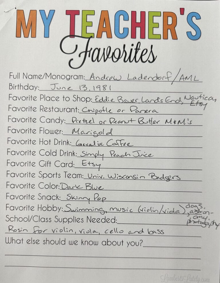 Andrew Ladendorf - 2025-26 favorite things